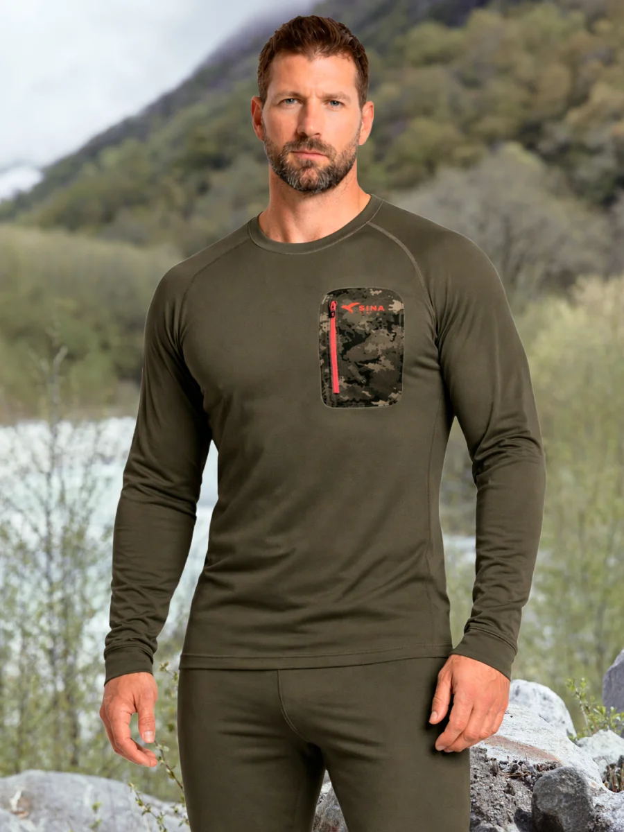 Комплект термобелья мужского Active Skin Olive night