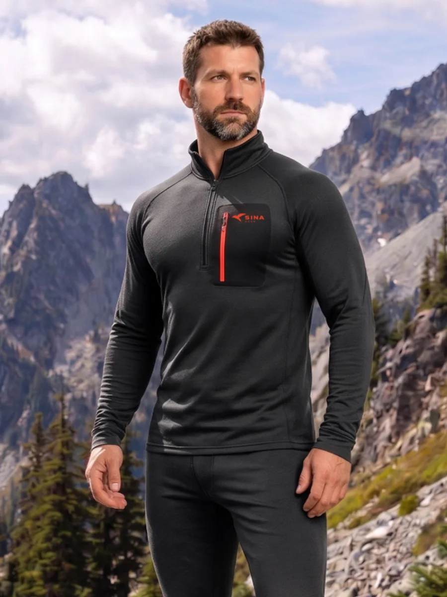 Комплект термобелья мужского Thermo Skin Ultra black