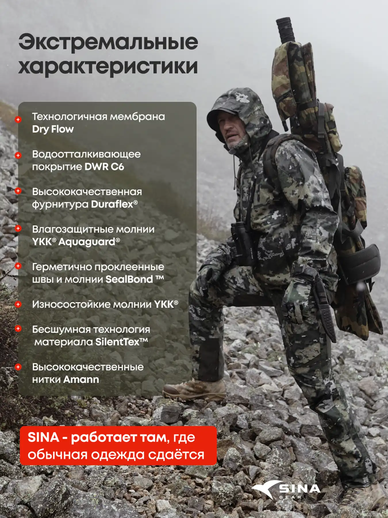 Костюм мембранный АquaShield Adaptive Camo