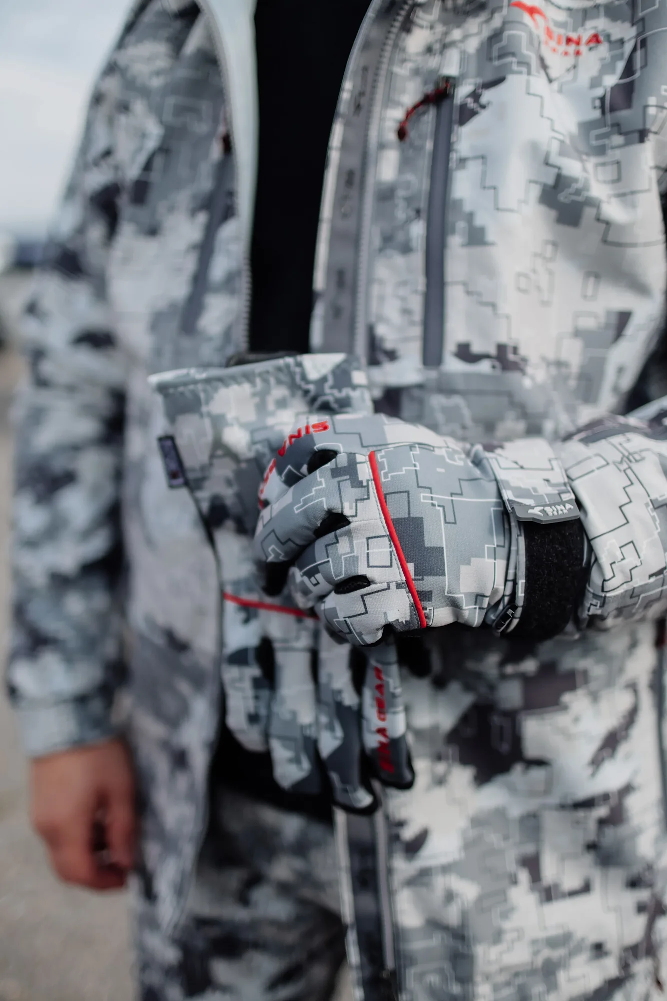 Перчатки SoftShell Феникс (TacticalSkin) Скалистый камуфляж